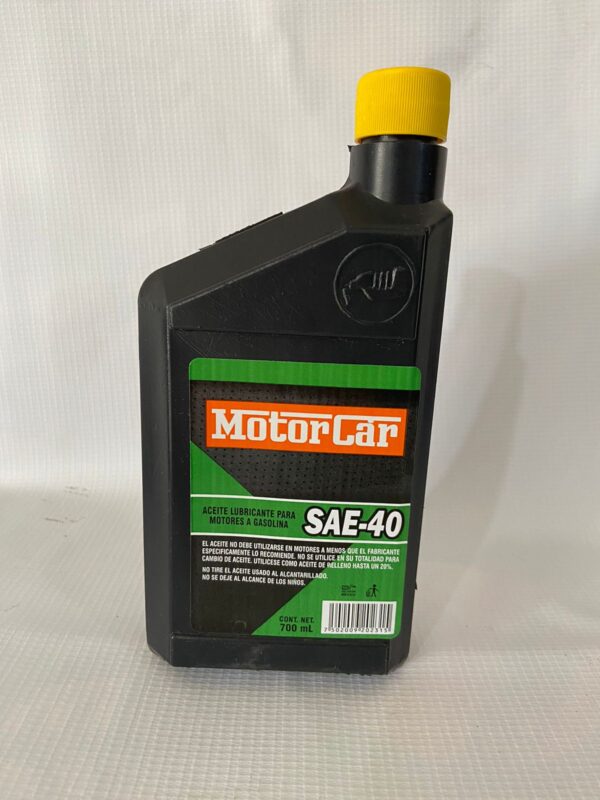 ACEITE DE RELLENO SAE 40 MOTOR CAR .700 ml