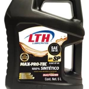 ACEITE LTH SINTETICO 5W30 API SN 5L SINTETICO