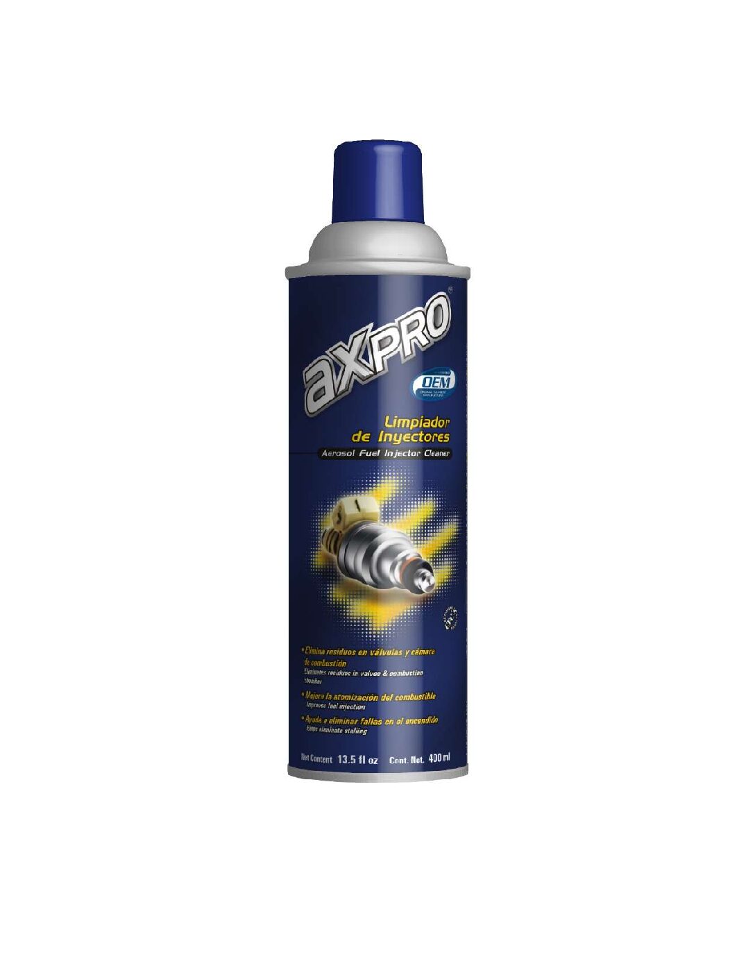 Limpiador de inyectores en aerosol .400 ML