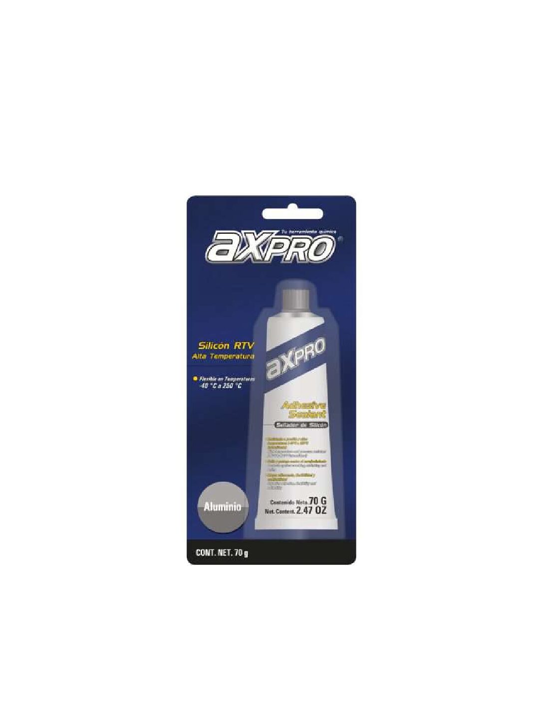 Sellador de silicón GRIS .70 GRS BLISTER